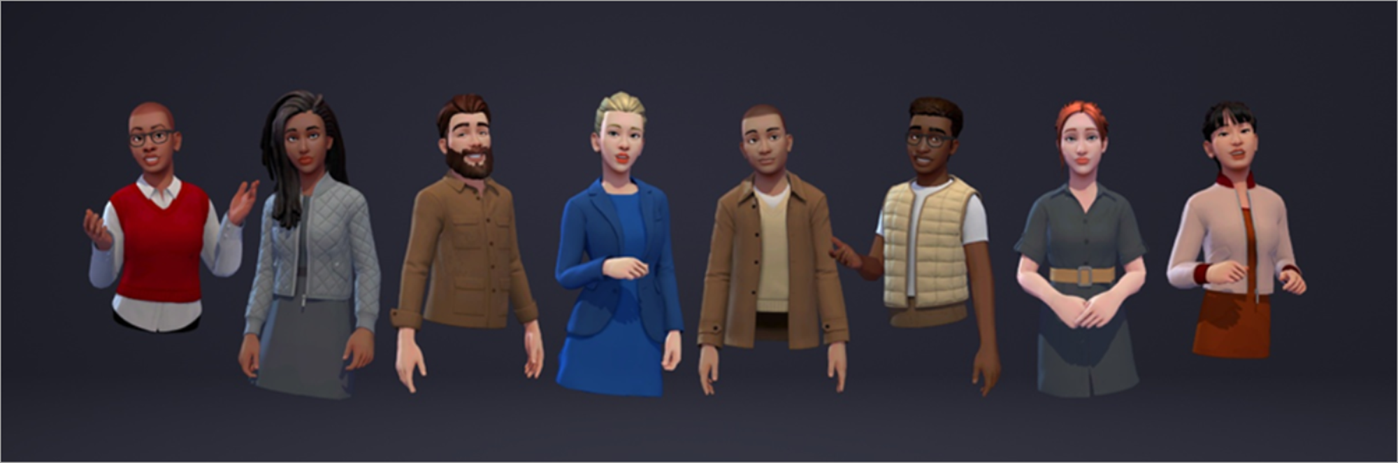 Beispiele von Avataren in Microsoft Teams